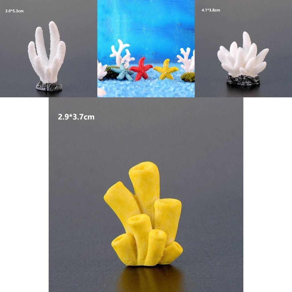 Kolorowa ozdoba z żywicy w kształcie koralowca do akwariów i zbiorników na ryby