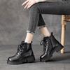 The first layer of cowhide Martin boots for women's autumn and winter 2025 new retro lace-up versatile leather rubber short boots for children