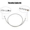 24/36 inch Throttle Gas Cable Kit Stainless Steel Braided For 97-07 Chevrolet/Chevy LS1 Engine 4.8L 5.3L 5.7L 6.0L