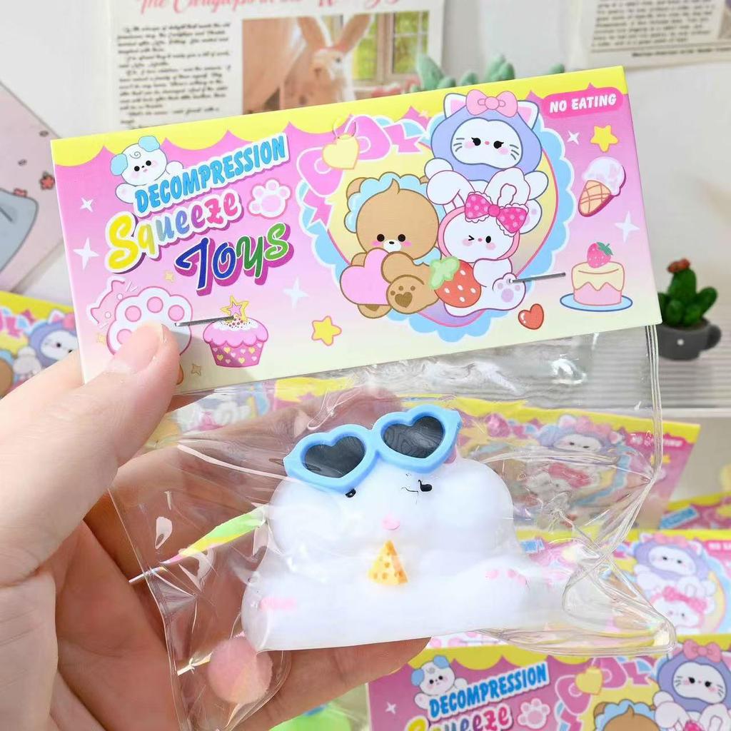 Adorable West Highland Terrier Squishy Toy - Xiaohongshu Style Cartoon Puppy Stress Relief Doll