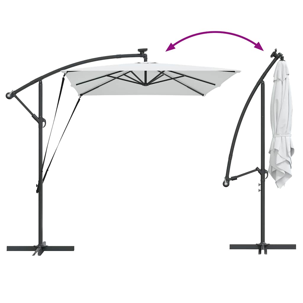 Sun Umbrella Sand 294 X 200 X 270 Cm Polyester and Aluminum