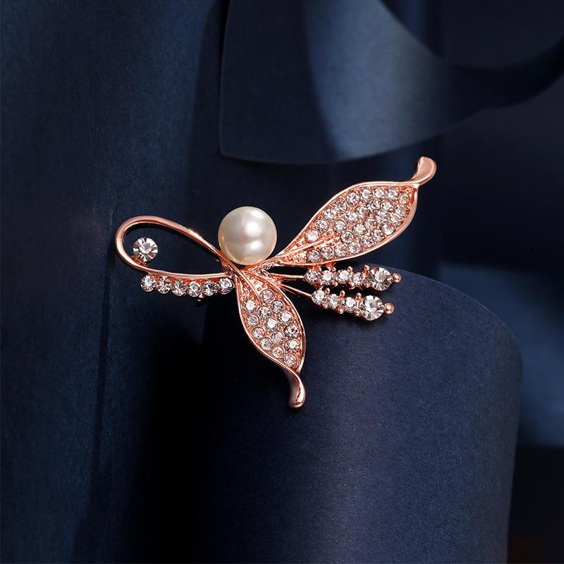 Pearl Metal Brooch Premium Accessories Yiwu Trinkets Suit High-end Corsage Exquisite Versatile Pin
