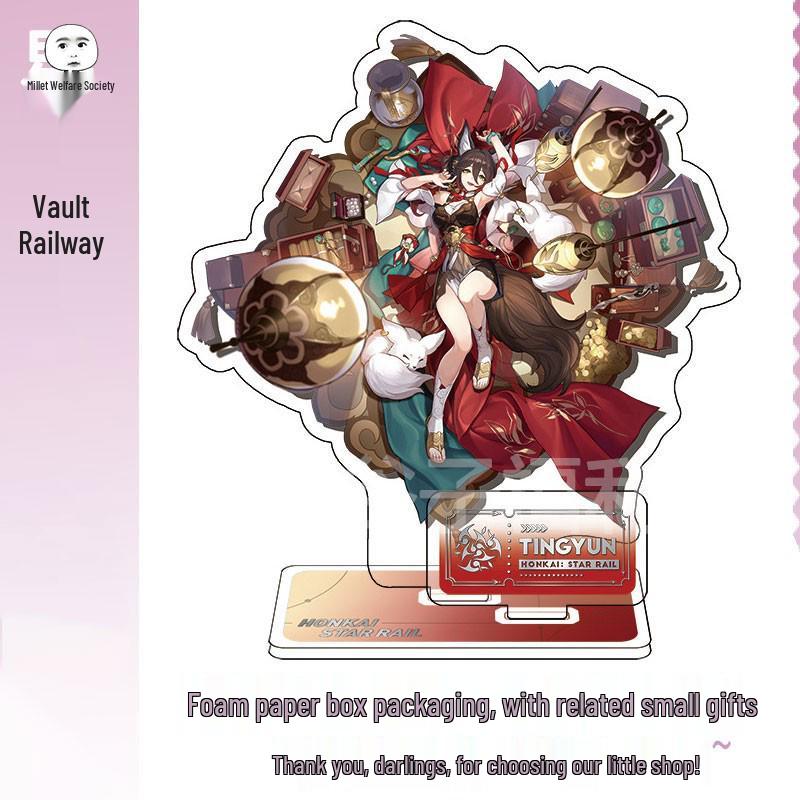 miHoYo Star Rail Firefly Dan Heng Luna Figurine Set: Acheron, Aventurine, Kafka, Silver Wolf, Jingliu, Xueyi Standees