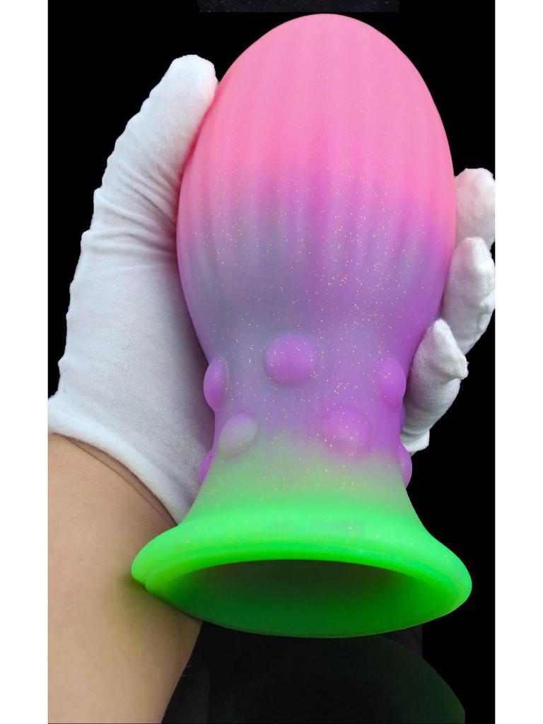 Super Thick Luminous Silicone Anal & Vaginal Dilator Toy for Men and Women