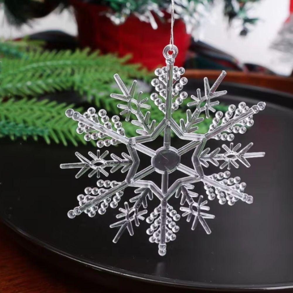 24pcs Clear Christmas Tree Hanging Ornament Acrylic Christmas Tree Decoration  Navidad