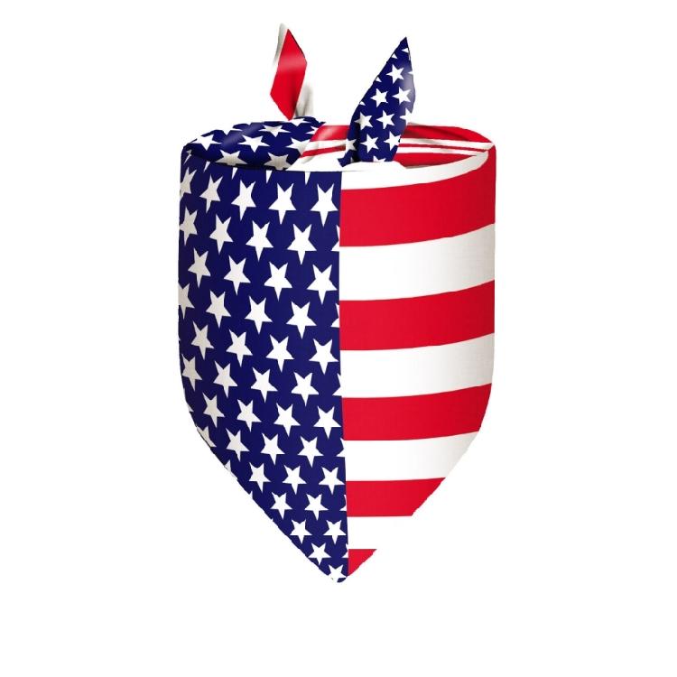 Dog Bandanas Independence Dress Up Festival Scarf Dogs Photography Towel