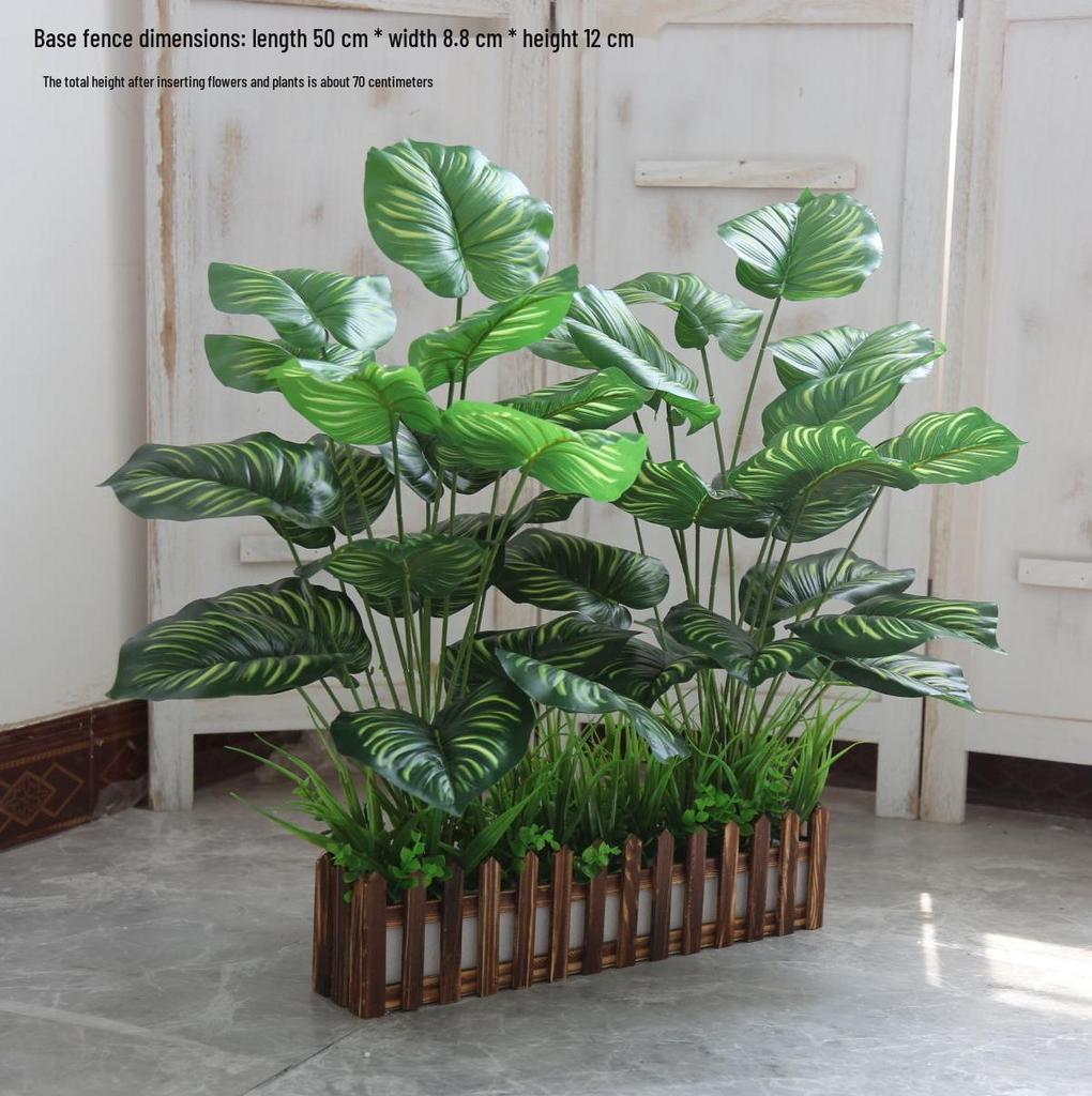 Large Floor-Standing Artificial Plants and Floral Bonsai for Corridor or Restaurant Décor