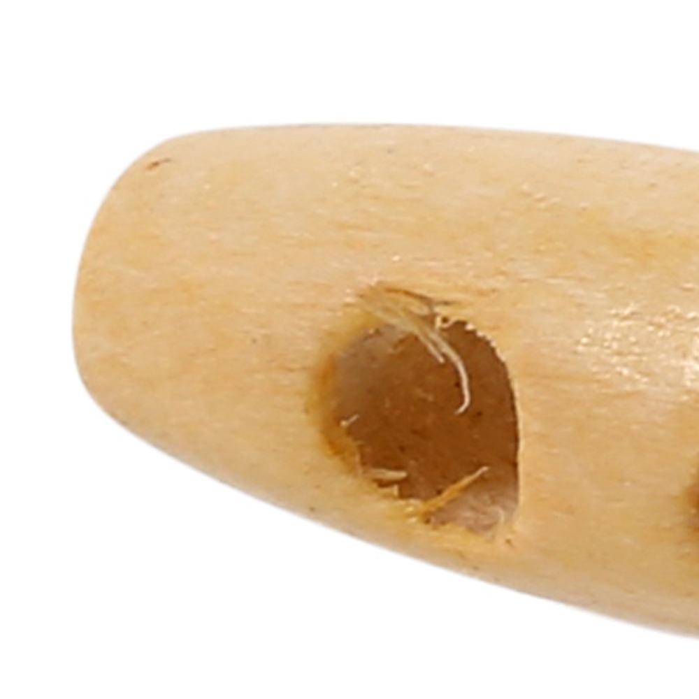 

50pcs Wood Color Wood Horn Buttons 30mm Oval Buttons Buttons Olive Shape Buttons Sewing Clothes