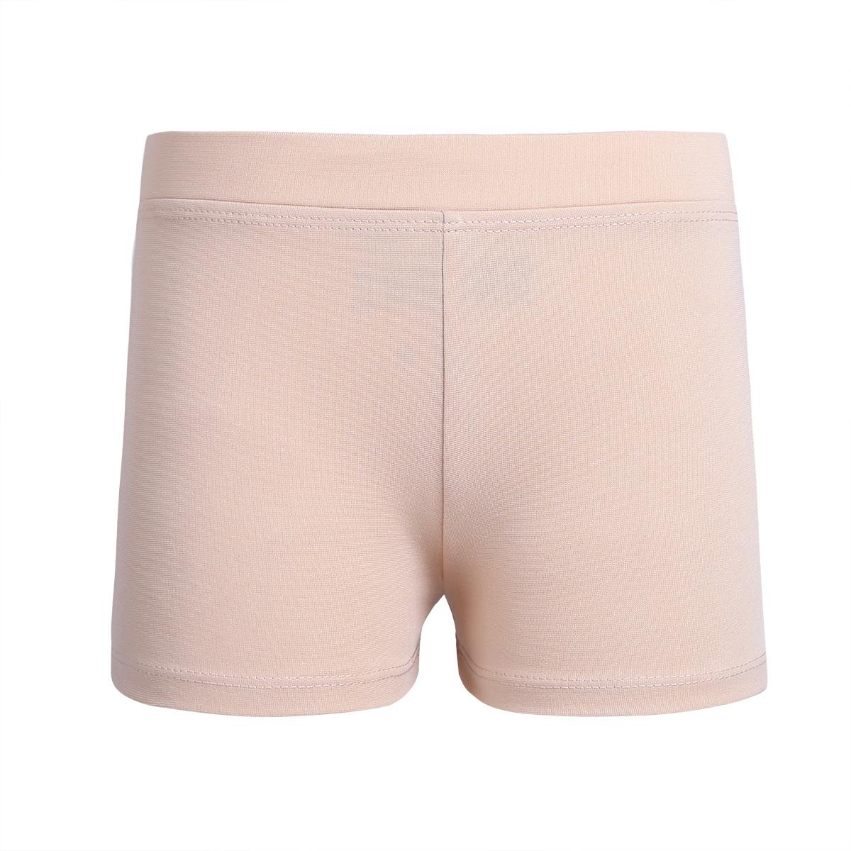 IEFiEL 2 Kinderen Meisjes Jongens-Cut Laagbouw Ondergoed Sport Ballet Dans Training Oefen Shorts Actieve kleding Danskleding 14-16 Years nude