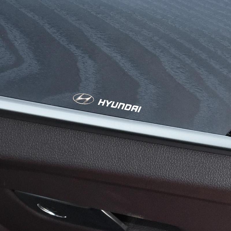 2/5/10 Pezzi Adesivi Casuali per Interni Auto Emblema Volante Auto Styling Per Hyundai Tucson Solaris I30 Creta Ix35 I40 Veloster Santafe