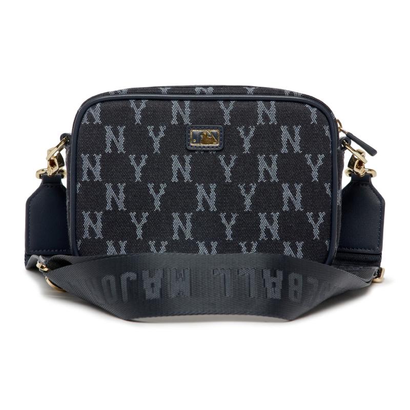 MLB Polyester Camera Bag, Crossbody Bag, Shoulder Bag Unisex Dark Blue Casual 7ACRM052-50BLS