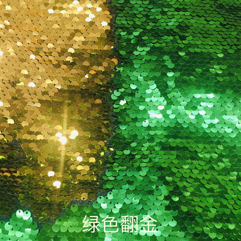 5mm Double-sided Flip-on Sequin Fabric for DIY Clothing, Bags ,background Wall Decoration of The Home
