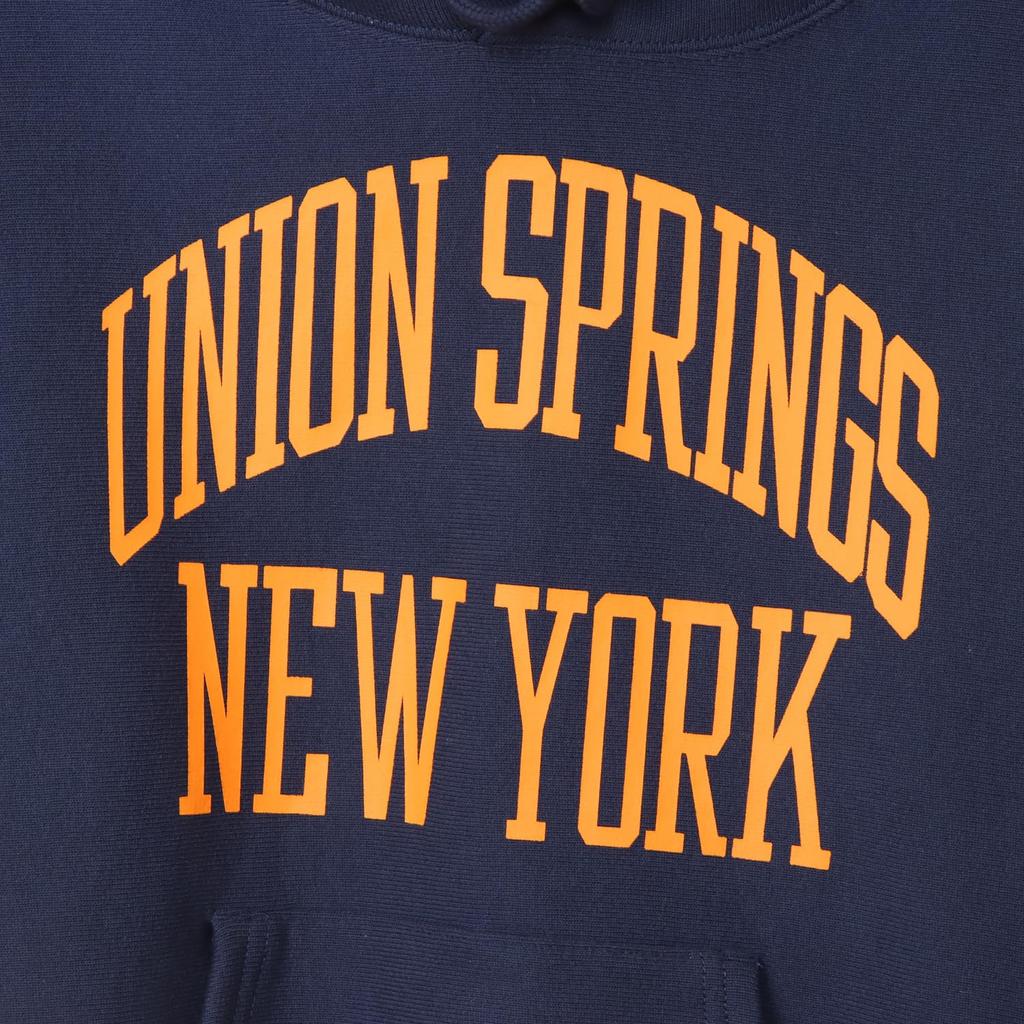 Champion REVERSE Hooded Long Graphic WEAVE(R) Sweatshirt, Sleeve, 11.5oz, Fleece-Lined, Print, C3-A122-386-L