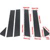 6Pcs Carbon Fiber Pillar Posts Stickers Car Window Exterior Posts Trim Cover For Chevrolet TrailBlazer (crossover) 2021-2024