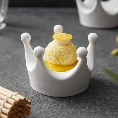 Kreative Kronenförmige Keramik Dim Sum Platte Dessertschale Sushi-Platte Restaurant Molekularküche Präsentationsplatte Keramik Geschirr