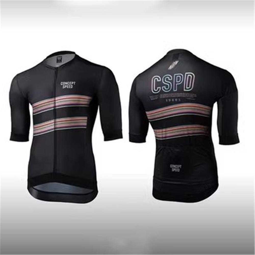 Summer high quality men's CSPD short-sleeved top bicycle competitive version mountain bike cycling suit