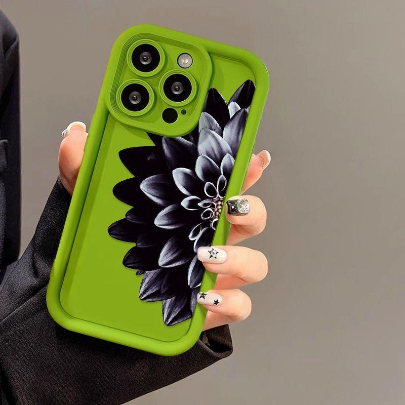 Dark Flower for iPhone17 ProMax Phone Case 16 Apple 17 Scrub 14/15 Premium 13 Factory