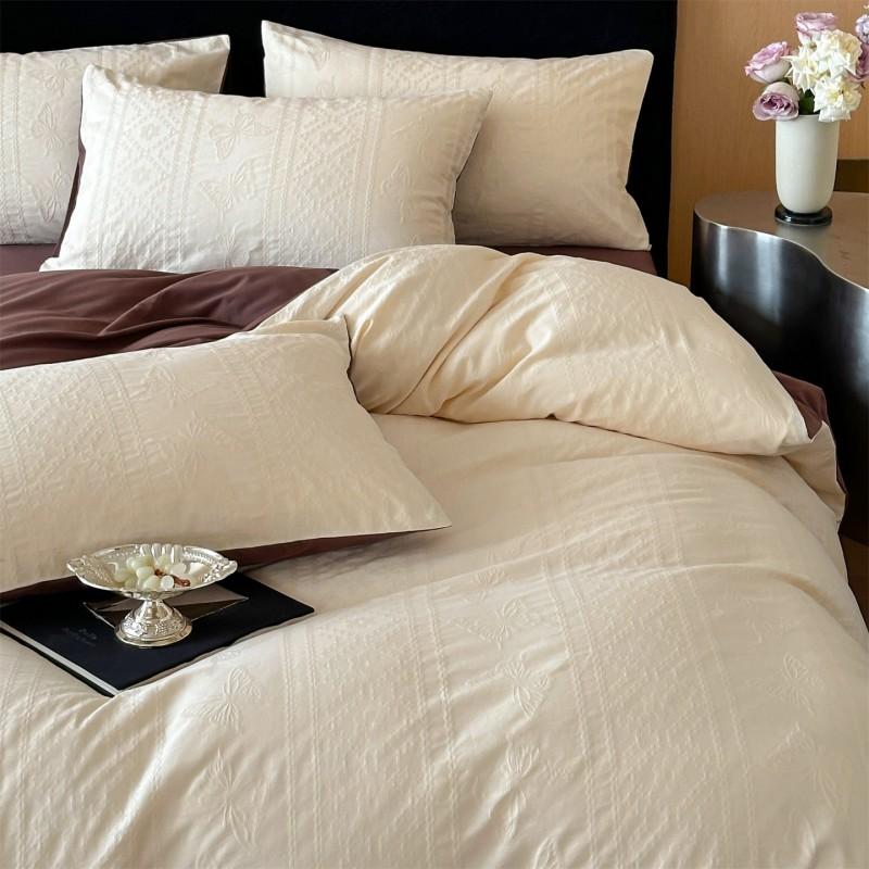 100% Cotton 60S Brushed Duvet Set Modern Nordic Style Ins Bedroom Bedding
