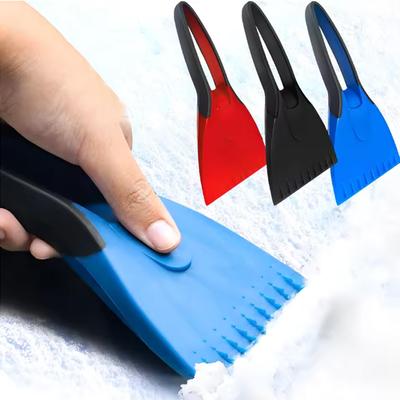 Car Snow Shovels Mini Multi-Function Ice And Frost Removal Silicone Shovel Non-Slip Handle Does Not Damage Car Paint Auto Parts