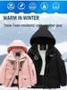 Children's Winter Ski Suit Set: Thick Jacket & Pants for Kids, Boys, and Girls