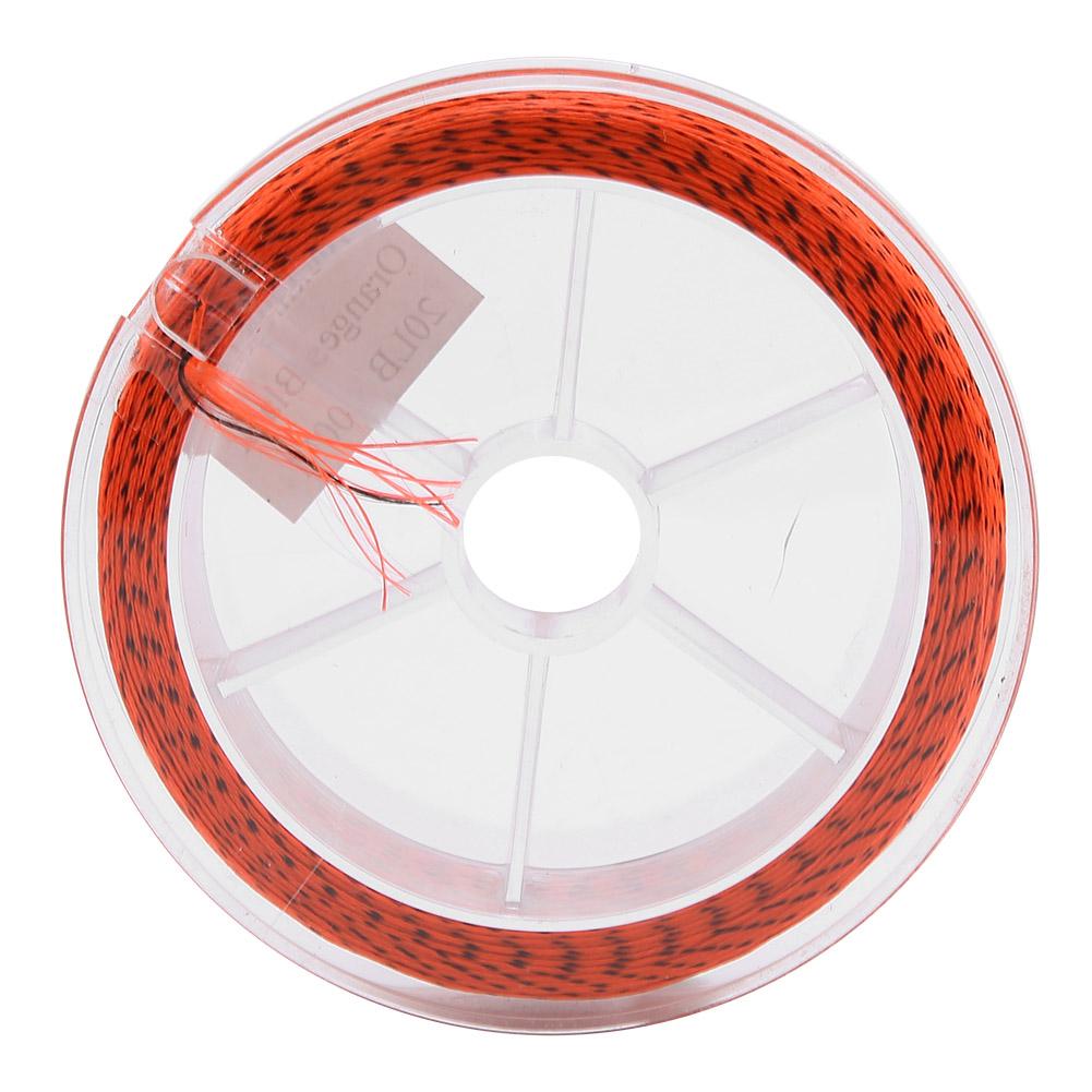 100M Nylon Fly Fishing Line Add Line Cup Extension Spare Lines (Black+Orange)