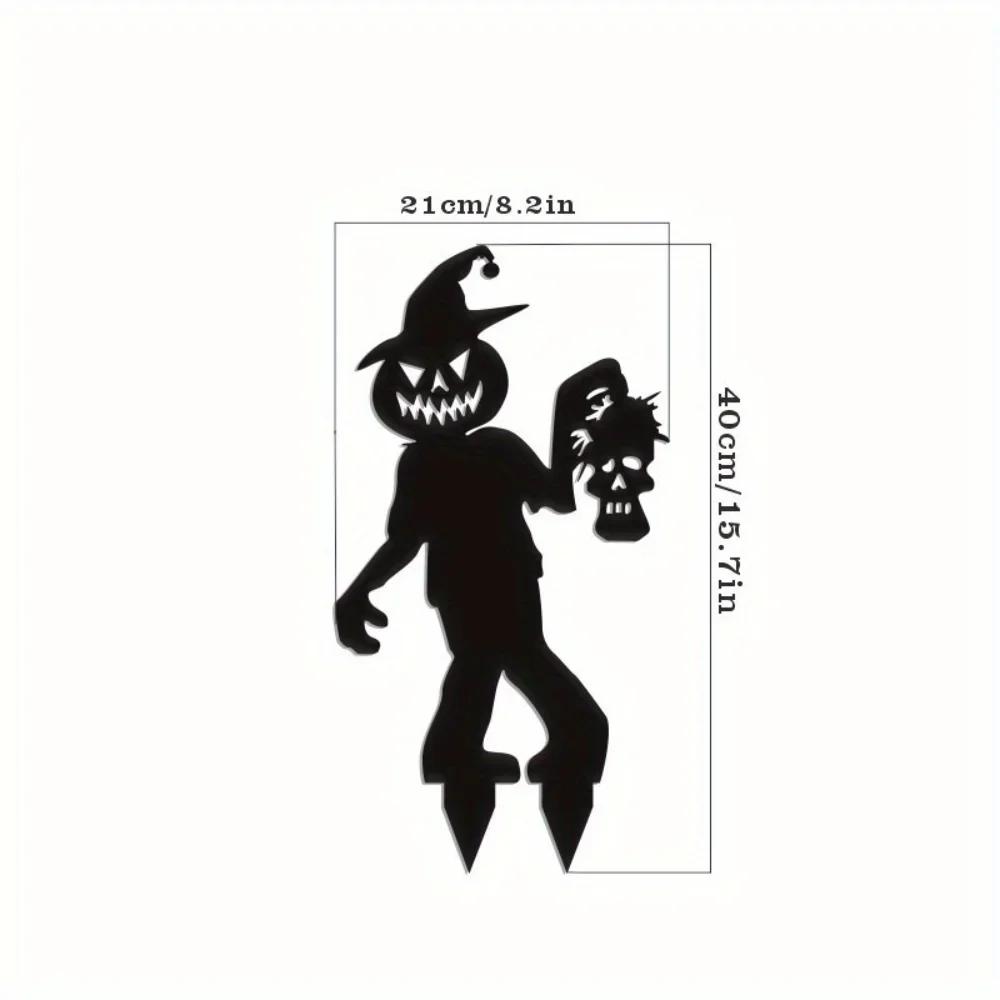 1 шт. Хэллоуин Металлический кол для украшения сада ведьмы — фото 4