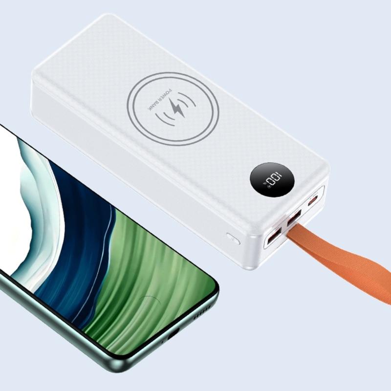 LED Camping Light Integrated Battery Box for 16 Slots 21700 Batteries DIY Charging Case with Multi Function