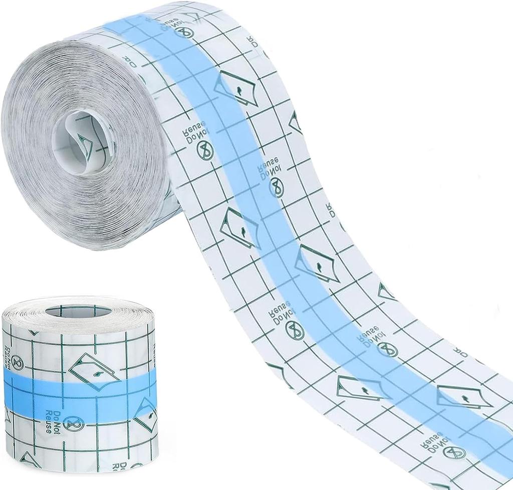 Healthcave Transparent Tattoo Bandage Tape - Waterproof Adhesive Film, Breathable & Flexible Tattoo Aftercare Wrap - Clear Healing Tape, Easy to App