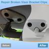 FUSCH Sun Visor Mount Clip Compatible with Subaru Forester Impreza Crosstrek, Gray Driver Side Visor Mount Clip, Sun Visor Repair Bracket