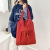 Schoolbag solid color large-capacity backpack new simple and versatile fashion girl outdoor backpack Korean version of student schoolbag