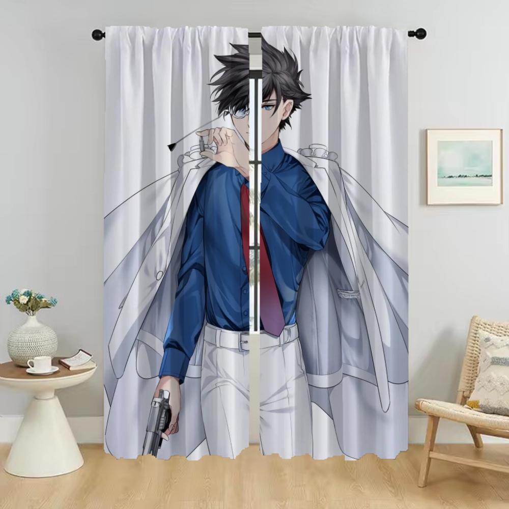 

Kaitou Kiddo Elegant Room Curtains 2 Pieces Shades Home Interior Curtains for Camera Partition Halloween Decoration Curtain W50xH70cmx2pcs-CL