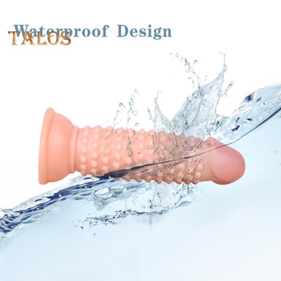 Anal Plug Strong Suction Cup Dildo Soft And Sensual Simulation Bump Design Penis Thrusting Sex Dildo Female Supply