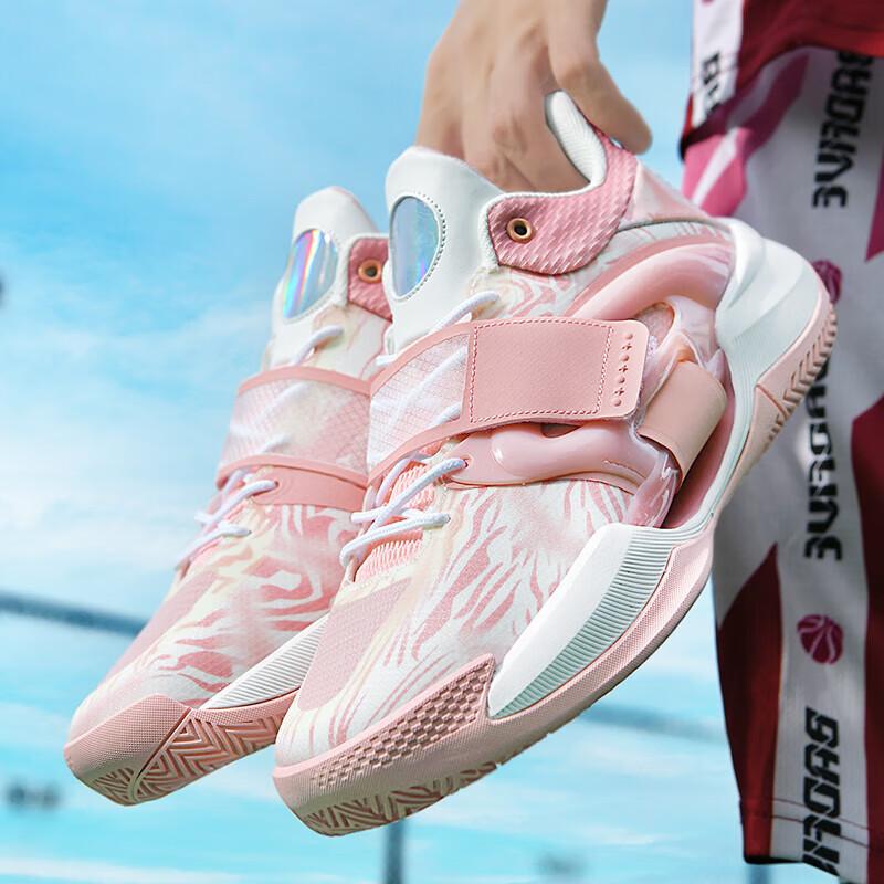 Splash 4 Genuine Basketball Shoes Men's Breathable Lightweight Shock Absorption Wear-resistant Actual Combat Non-slip High Rebound Sports Shoes Wom