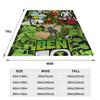 Ben 10 Alien Ben Tennyson Omnitrix Game Blankets Flannel Throw Blanket Air Conditioning Personalised Soft Warm Bedspreads,