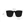 Non-polarized Foldable Clip On Sunglasses Fashion Lightweight Folding Square Sunglasses Clips