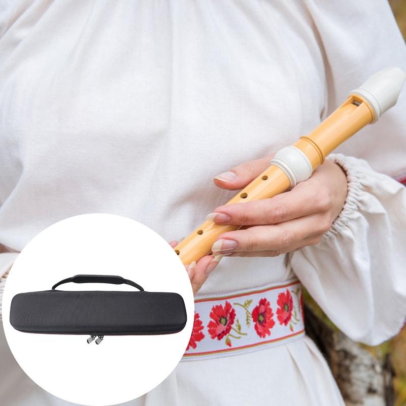 Flute Bag Recorder Instrument Bag Hair Dryer Storage Box Curling Iron Zipper Pouch For Students Musicians Beginners Kids Adults