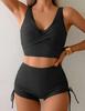 High-Waisted Drawstring Bikini: Slimming & Tummy Concealing Two-Piece Swimsuit for Women