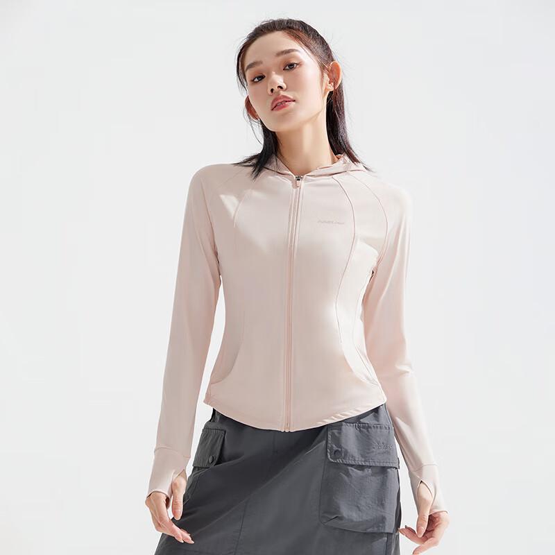 Women s Hooded Waist-Cinching Yoga Sun Protection Jacket L