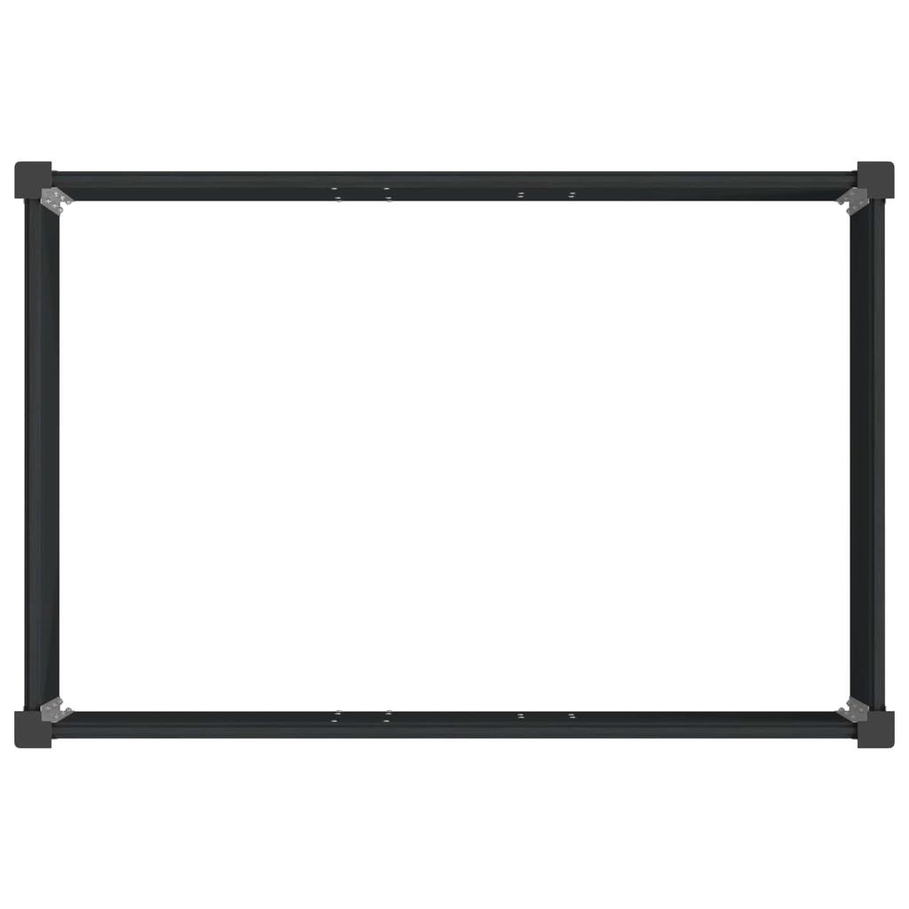 Raised Garden Bed Black 150 X 100 X 54 Cm