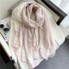 Scarf X0m Large Size Travel Scarf Women's Headscarf Sunscreen Shawl Autumn and Winter Scarf Cotton and Linen