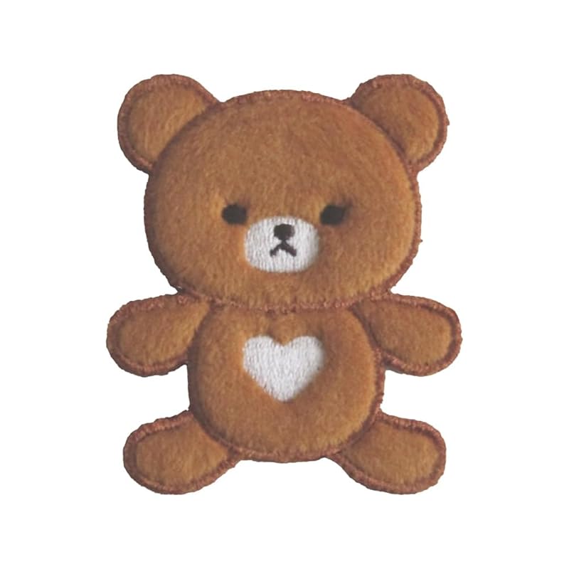 

tape patch embroidery animal stuffed toy bear (Brown)