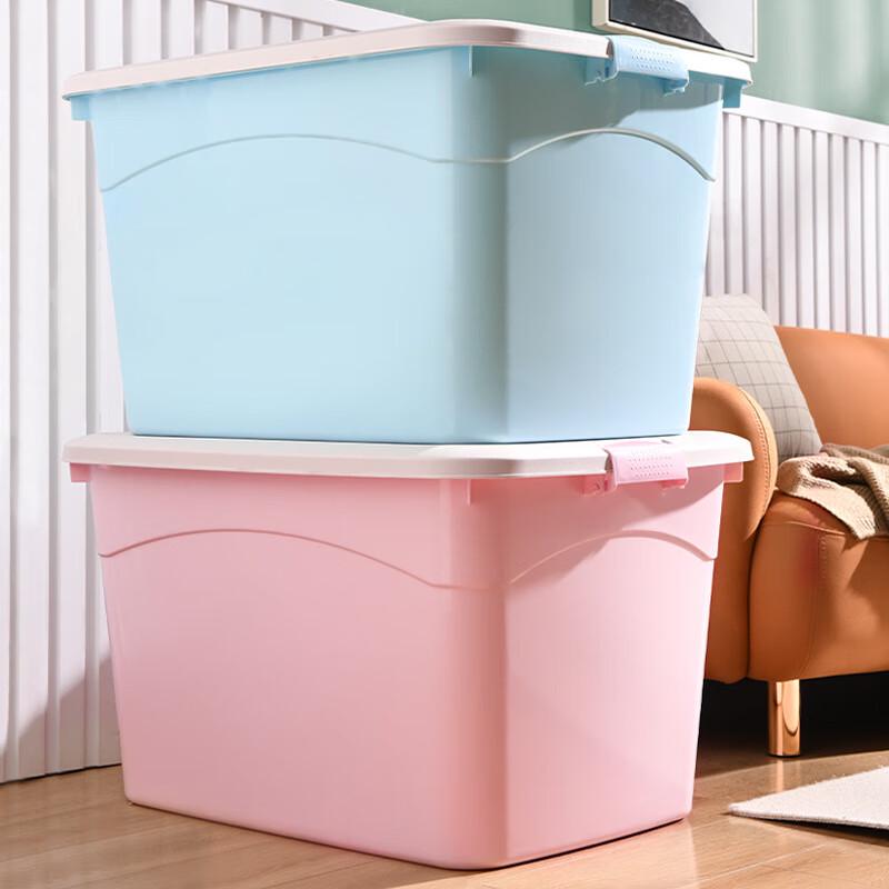Miaoang 160L Large Plastic Storage Box with Lid and Wheels