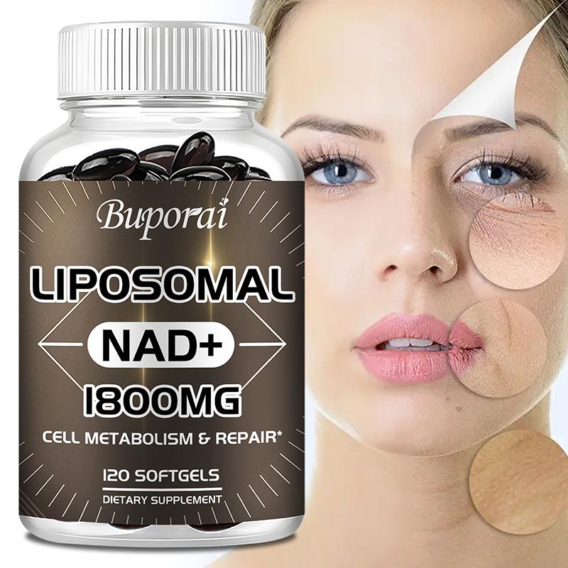 Supliment Lipozomal NAD cu L-Tirozină și Ashwagandha pentru Reparație Celulară și Metabolism Energetic - 120 Capsule Vegetariene
