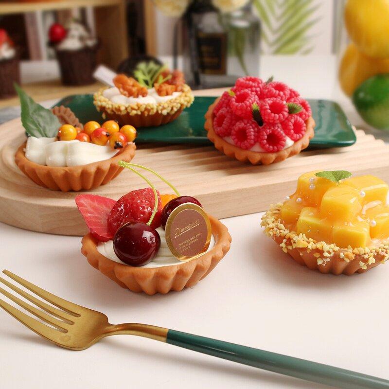 1 Stuk Nep Fruit Taart Taart Taart Model Leuke Fruit Taart Dessert Prop Simulatie Voedsel Room Voedsel Spelen Desserts Kunstmatige Decoraties