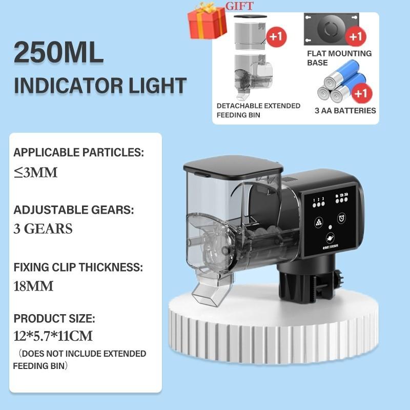500ML Large Capacity Fish Tank Intelligent Timing Feeder Aquarium Adjustable Control Dispenser Small Food Automatic Fish Feeder