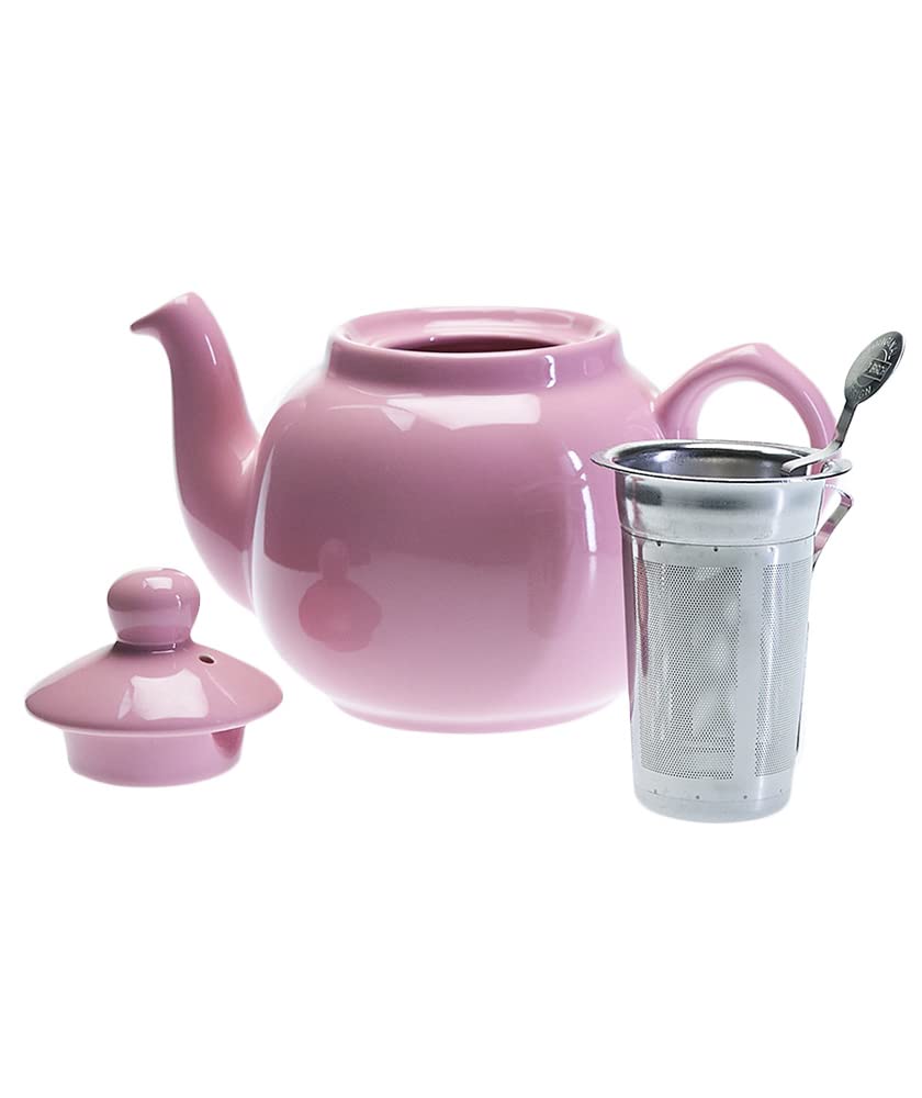 This 600ml teapot from the home of authentic British black tea is crafted from cherry blossom-patterned stoneware and features a charming rounded