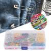 500PCS 7 Sizes Color Safety Pins Multicolor Boxed Set Pins Accessories Safety Pins Sewing