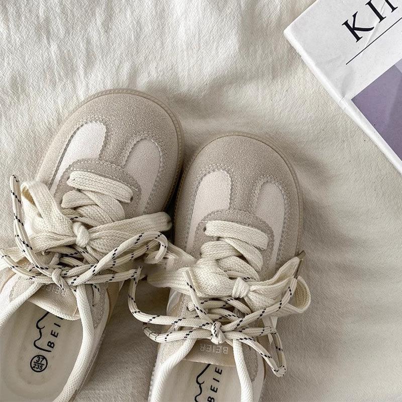 Versatile casual sports shoes platform sports board shoes women's autumn 2025 new retro niche moral training shoes women