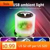 Car Sticker Tesla For Tesla Car Mini USB LED Ambient Light Decorative Atmosphere Lamps Model 3 Y S X Roadster