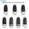 Leather Car Key Cover Bag For Hyundai Santa Fe Tucson    Sonata Nexo Azera Smart Remote Fobs Shell Case Accessories